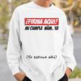 Signature Aqui 18th Birthday I Guest Book Sweatshirt Gifts for Him