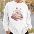 Smells Like She's Reading Smut Again Smutty Books And Coffee Premium Tri-Blend Sweatshirt Gifts for Him