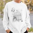 Star Wars The Book Of Boba Fett Helmet Schematic V-4 Sweatshirt Gifts for Him