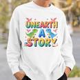 Summer Reading Unearth A Story Dinosaur Books 2026 Sweatshirt Gifts for Him Summer Reading Unearth A Story Dinosaur Books 2026 Sweatshirt Gifts for Him