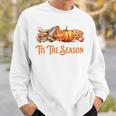 Tis The Season Fall Reading Books Football Pumpkin Apple Pie Sweatshirt Gifts for Him