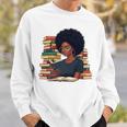 History Month Afro Women Girls Book Lover Librarian Premium Tri-Blend Sweatshirt Gifts for Him