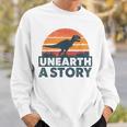 Unearth A Story Dinosaur Reader Book Lover 2026 Sweatshirt Gifts for Him