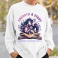 Unearth a Story Summer Library Reading 2026 Butterfly Book Sweatshirt Gifts for Him Unearth a Story Summer Library Reading 2026 Butterfly Book Sweatshirt Gifts for Him