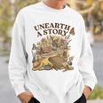 Unearth A Story Summer Reading 2026 Flower Butterfly Book Sweatshirt Gifts for Him
