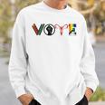 Vote Books Fist Ovaries LGBTQ Sweatshirt Gifts for Him