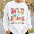 Wild About Reading Book Reading Library Writer Premium Tri-Blend Sweatshirt Gifts for Him