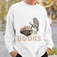 Wild About Reading Owl Wild About Books Librarian Girls Boys Premium Tri-Blend Sweatshirt Gifts for Him
