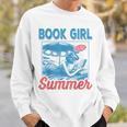 Women Retro Book Girl Summer Bookish Vacation Reader Sweatshirt Gifts for Him