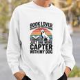 Women's Book Lover Golden Retriever Mom Just One More Chapter Sweatshirt Gifts for Him