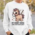 Women's My Hobby Horse Joins Every Book Quest Reading Lover Sweatshirt Gifts for Him Women's My Hobby Horse Joins Every Book Quest Reading Lover Sweatshirt Gifts for Him