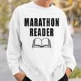 Women's Marathon Reader Book Reader Sweatshirt Gifts for Him Women's Marathon Reader Book Reader Sweatshirt Gifts for Him