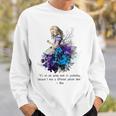 Women's Vintage Book Quote It’s No Use Going Back To Yesterday Sweatshirt Gifts for Him