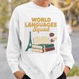 World Languages Squad Books Tower Performance Sweatshirt Gifts for Him