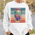 Worm Cozy Reading Books Plants Lamp Relaxation Nature Animal Sweatshirt Gifts for Him
