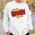 WOW Comic Book Cartoon Speech Bubble Pop Art Sweatshirt Gifts for Him