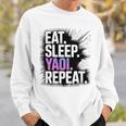 Yaoi Eat Sleep Repeat Manga Anime Book Premium Tri-Blend Sweatshirt Gifts for Him