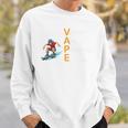 Yes I Vape V Return A My P Library Books E On Time Premium Sweatshirt Gifts for Him