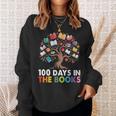 100 Days In The Books Reading Teachers Librarians School Sweatshirt Gifts for Her