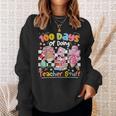 100th Day Of School Teacher 100 Days Coffee Books Sweatshirt Gifts for Her