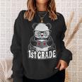 1st Grade Back To School Panda Book Reader Teacher Heart Sweatshirt Gifts for Her 1st Grade Back To School Panda Book Reader Teacher Heart Sweatshirt Gifts for Her