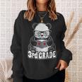 3rd Grade Back To School Panda Book Reader Teacher Heart Sweatshirt Gifts for Her