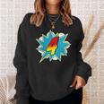4-4th Birthday Superhero Four Years Old Comic Book Sweatshirt Gifts for Her 4-4th Birthday Superhero Four Years Old Comic Book Sweatshirt Gifts for Her