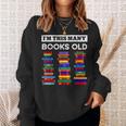 50th Birthday I'm This Many Books Old 50 Years Old Bookworm Sweatshirt Gifts for Her 50th Birthday I'm This Many Books Old 50 Years Old Bookworm Sweatshirt Gifts for Her