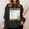 50th Birthday SIGN MY 50TH BIRTHDAY GUESTBOOK 50 Years Sweatshirt Gifts for Her 50th Birthday SIGN MY 50TH BIRTHDAY GUESTBOOK 50 Years Sweatshirt Gifts for Her