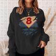 8th Birthday Comic Book Superhero Born In 2017 Sweatshirt Gifts for Her 8th Birthday Comic Book Superhero Born In 2017 Sweatshirt Gifts for Her