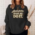 Abibliophobia Book Lover Humor Reading Novelty Sweatshirt Gifts for Her
