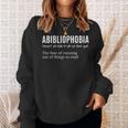 Abibliophobia Definition Hilarious Bookworm Book Reading Bookworm Reader Lover -Adults - Small Short Sleeve V-Neck Modern Classic Humorous Theme Sweatshirt Gifts for Her Abibliophobia Definition Hilarious Bookworm Book Reading Bookworm Reader Lover -Adults - Small Short Sleeve V-Neck Modern Classic Humorous Theme Sweatshirt Gifts for Her