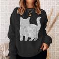 Adult Coloring Book CAT Mandala Flowers T-Shirt Sweatshirt Gifts for Her