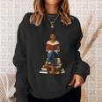 African American Woman Melanin Afro Girl Reading Book Sweatshirt Gifts for Her African American Woman Melanin Afro Girl Reading Book Sweatshirt Gifts for Her