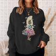 Alice In Wonderland Magical Garden Vintage Book Sweatshirt Gifts for Her