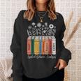 Applied Behavior Analysis ABA Therapist Floral Books Sweatshirt Gifts for Her