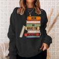 Ask Me What I'm Reading Book Lover Apparel Sweatshirt Gifts for Her