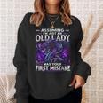 Assuming I'm Just An Old Lady Fantasy Book Reader Mom Dragon Sweatshirt Gifts for Her
