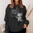 Axolotl Reading Is AXO-Lots Of Fun Book Lover Sweatshirt Gifts for Her