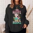 Axolotl Shirts For Girls Book Lover Cute I Read Alotl Books Sweatshirt Gifts for Her