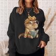 Baby Crocodile Small Book Reading Reptile Graphic Portrait Sweatshirt Gifts for Her Baby Crocodile Small Book Reading Reptile Graphic Portrait Sweatshirt Gifts for Her