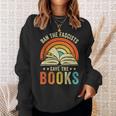 Ban The Fascists Save The Books Book Lover Worm Nerd Sweatshirt Gifts for Her
