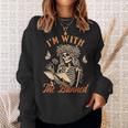 Banned Book Reading Squad Bookish I'm With The Banned Sweatshirt Gifts for Her
