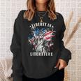 Banned Books Liberty In Literature Book Lover Sweatshirt Gifts for Her