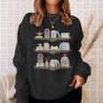 Belle Inspired Book Shelf Art Rose Book Lover For Women Sweatshirt Gifts for Her