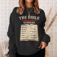 The Bible Book Of Emergency Numbers Religious Christian Sweatshirt Gifts for Her