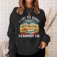 I Like Big Books Librarian Reading Teacher Book Lover Sweatshirt Gifts for Her