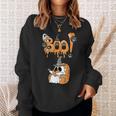 Boo Kids Book Lover Ghost Halloween Librarian Sweatshirt Gifts for Her