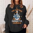 This Is My Book Character Costume Literacy Week Sweatshirt Gifts for Her