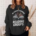 Book Club Fans My Cardio Reading Groups Quote Sweatshirt Gifts for Her